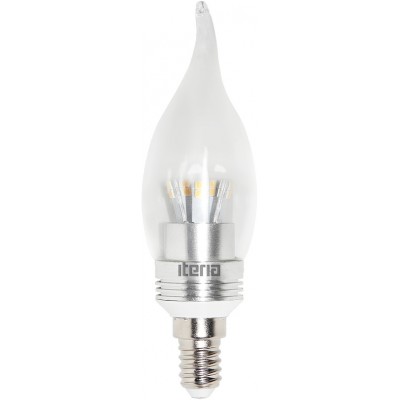 Лампа Iteria Свеча на ветру 6W 2700K E14 прозрачная