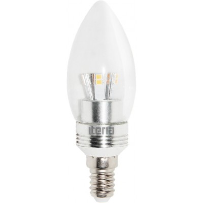 Лампа Iteria Свеча 4W 4100K E14 прозрачная